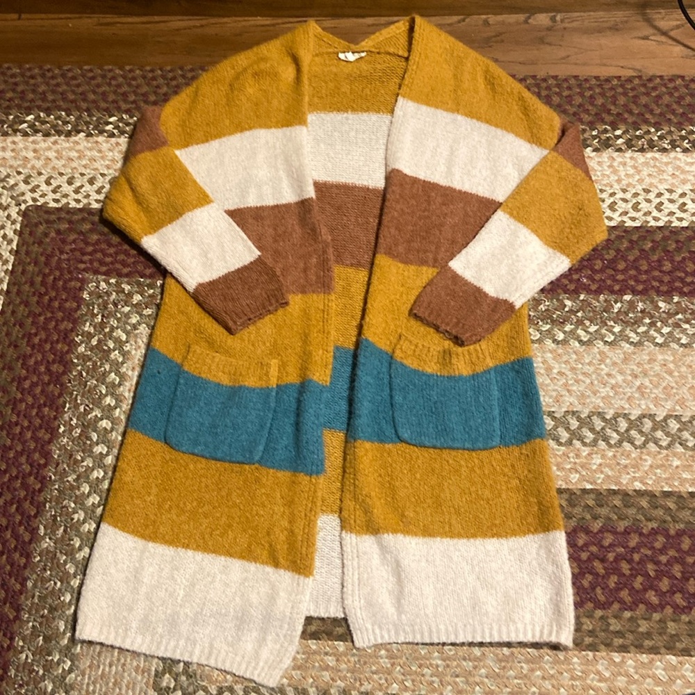 Entro long striped cardigan